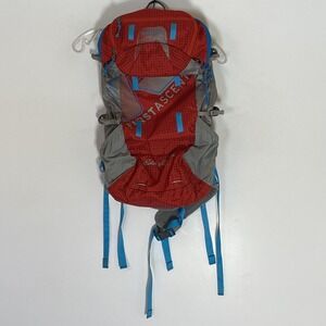 Eddie Bauer First Ascent Bacon Backpack Red Nylon Hiking Daypack One Size Mens